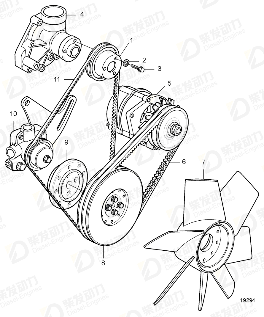 volvo penta Pulley 20460302 Drawing volvo penta Pulley 20460302 Drawing